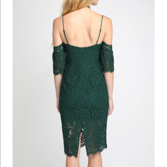 Bardot Lace Dress with Cold Shoulder - Picture 6 of 8